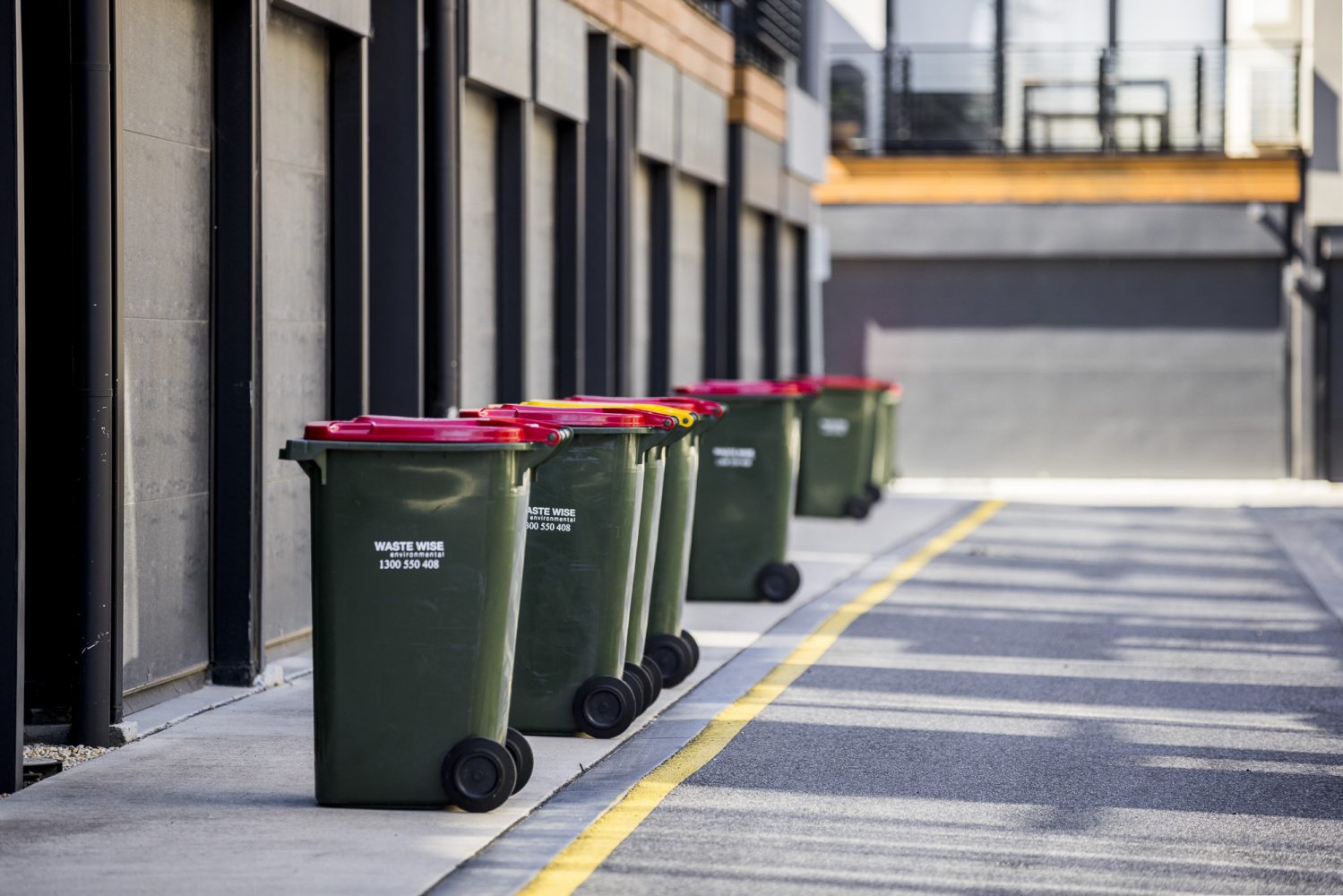 Bins at a townhouse estate